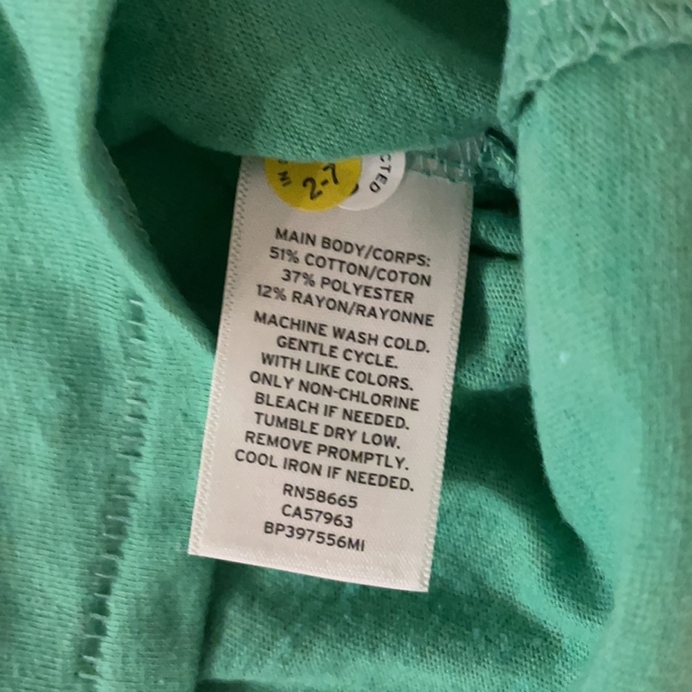 BP Nordstrom OVERSIZED V T-SHIRT SHORT SLEEVE. Jungle green available XS and S - Picture 7 of 7